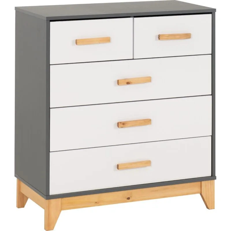 Seconique Cleveland 3+2 Drawer Chest Multicolor