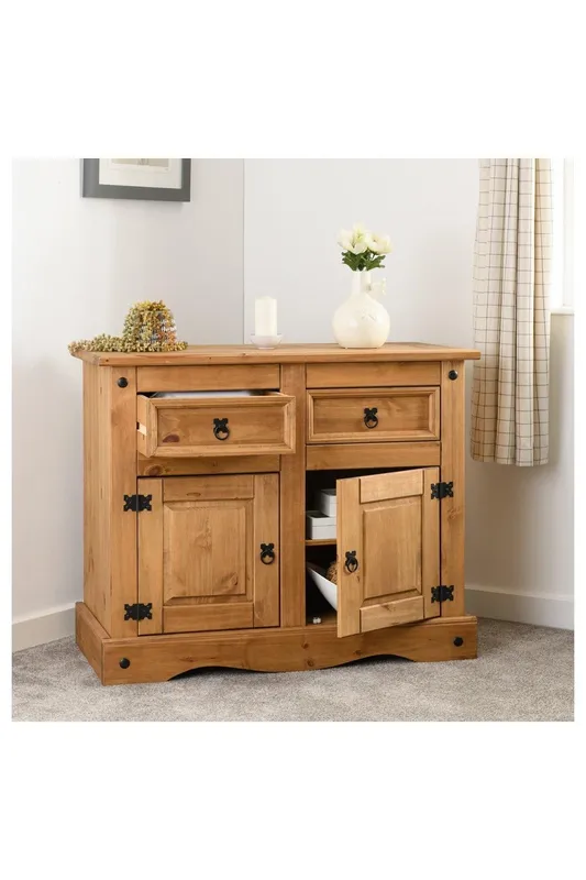 Seconique Corona Mexican Pine 2 Door 2 Drawer Sideboard