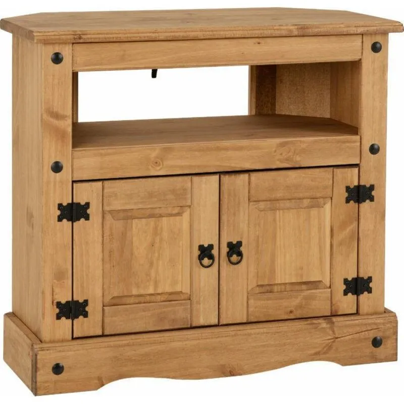 Seconique Corona Corner TV Cabinet in Natural Natural