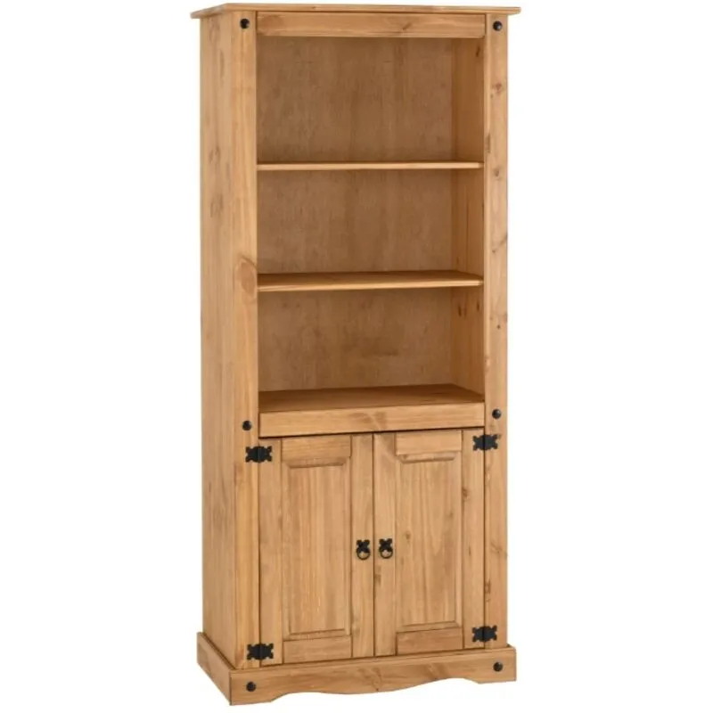 Seconique Corona Mexican Pine 2 Door Display Cabinet
