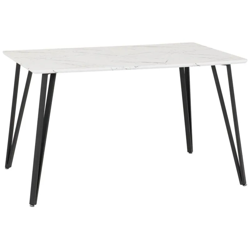 Seconique Marlow Dining Table in White White