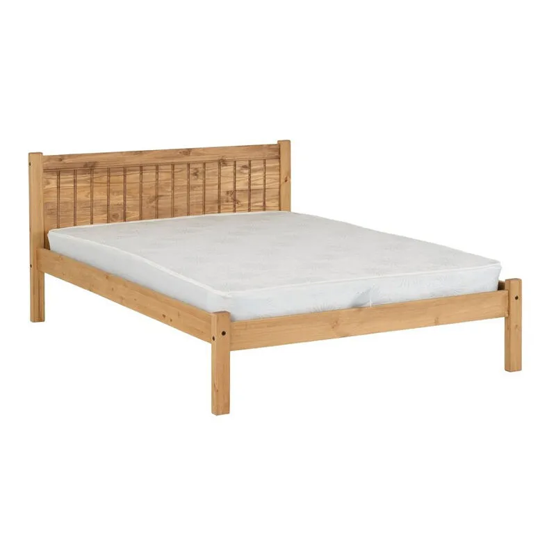 Seconique Maya 4'6" Double Bed in Natural Natural