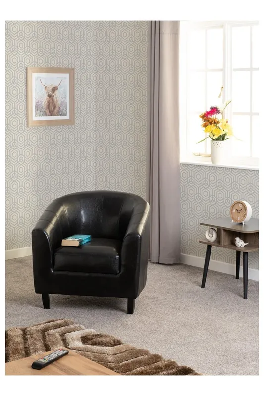 Seconique Tempo Tub Chair in Black Black