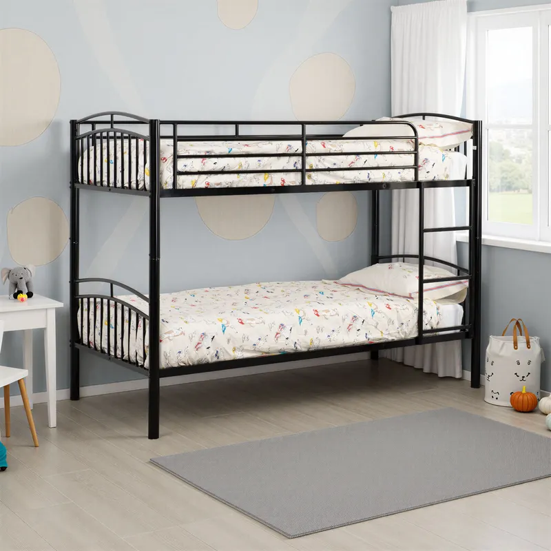 Seconique Ventura 3' Single Bunk Bed in Black Black Single