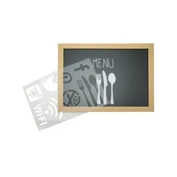 Securit World Securit Liquid Chalk Marker Stencil Set Plastic (Pack of 6) Secstn-5