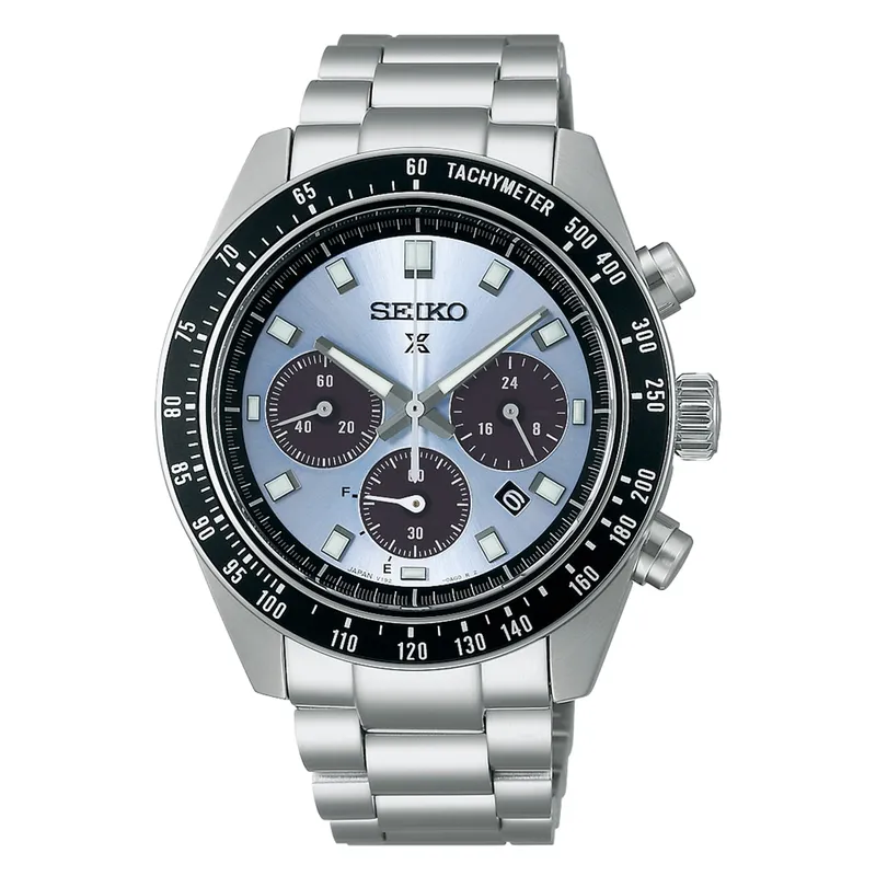 Seiko Prospex Crystal Blue Speedtimer Solar Chronograph Watch SSC935P1