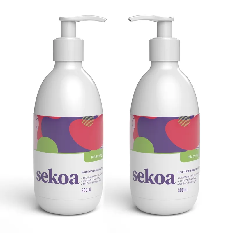 Sekoa Hair Thickening Shampoo 300ml and Conditioner 300ml Duo