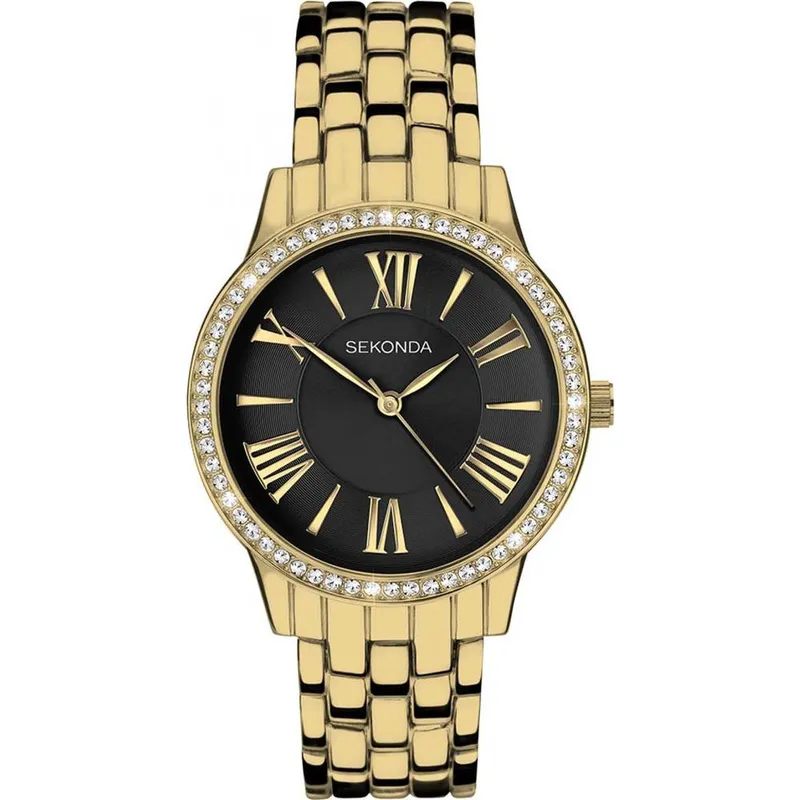 Sekonda Women's 40562 33mm Quartz Watch in Black Black One Size