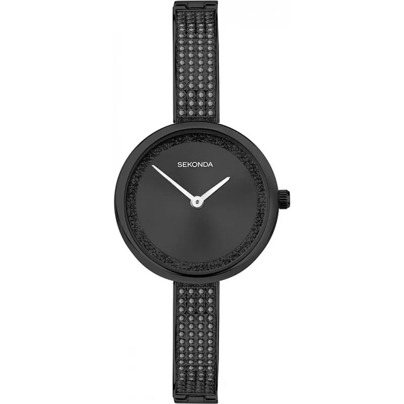 Sekonda Women's 40629 Aurora 29mm Quartz Watch in Black Black female
