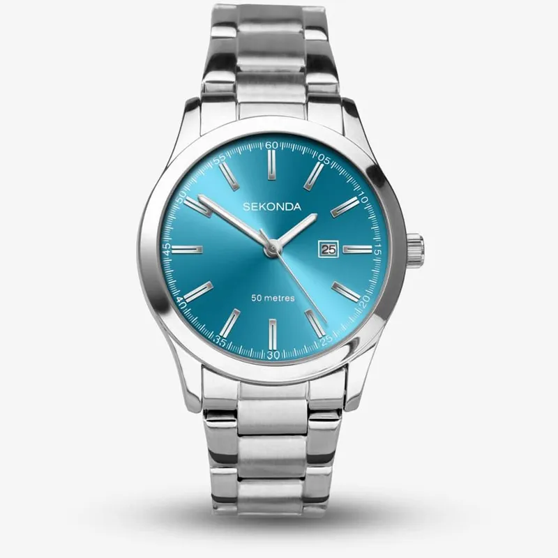 Sekonda Women's Taylor Turquoise Sunray Dial Watch 40365 in Blue Blue One Size female