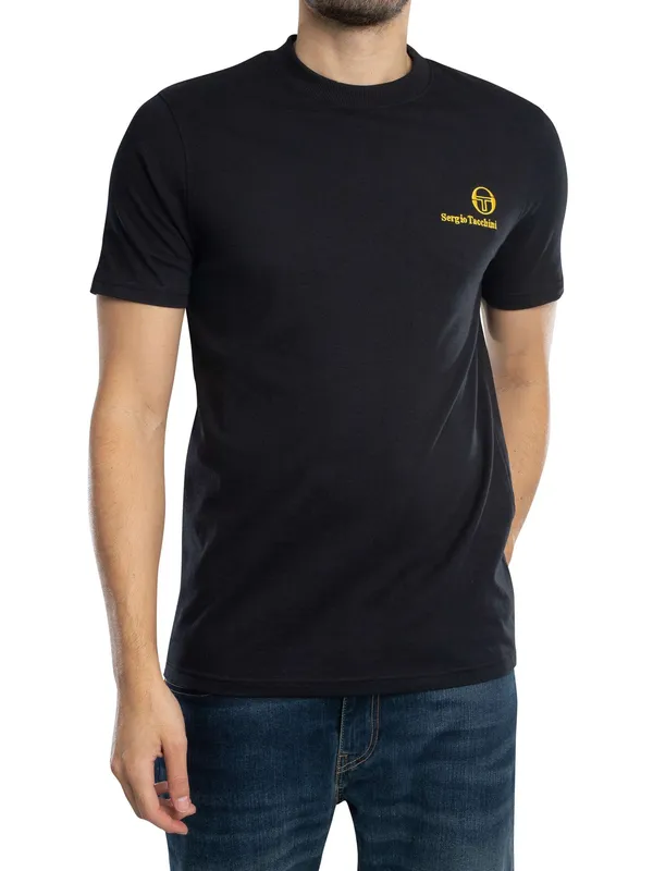 Sergio Tacchini Felton T-Shirt - Black/Gold
