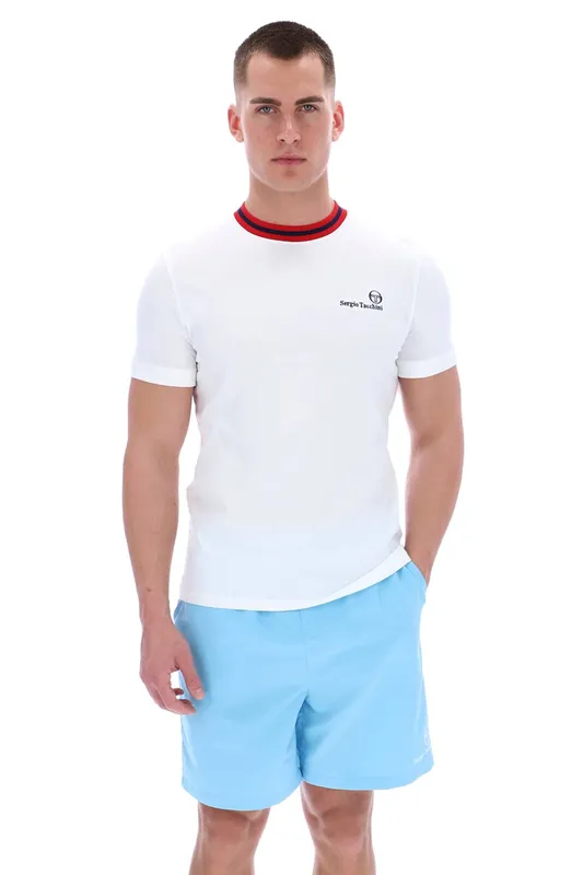 Sergio Tacchini Men's Rainer FC T-Shirt White Size: XL White XL