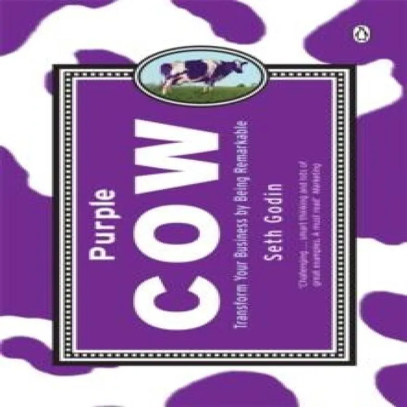 Seth Godin Purple Cow Paperback Book Multicolor