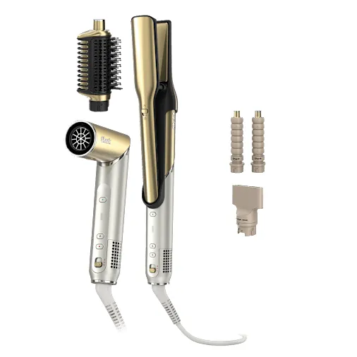Shark Glam Ceramic & Air Styling and Drying System in Gold HD6041SUK by SharkNinja