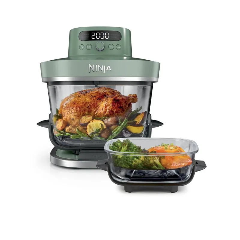 SharkNinja CRISPi Pro 5-in-1 Glass Air Fryer AS090UKGN in Light Green Size: 1 Pack Light Green 1 Pack