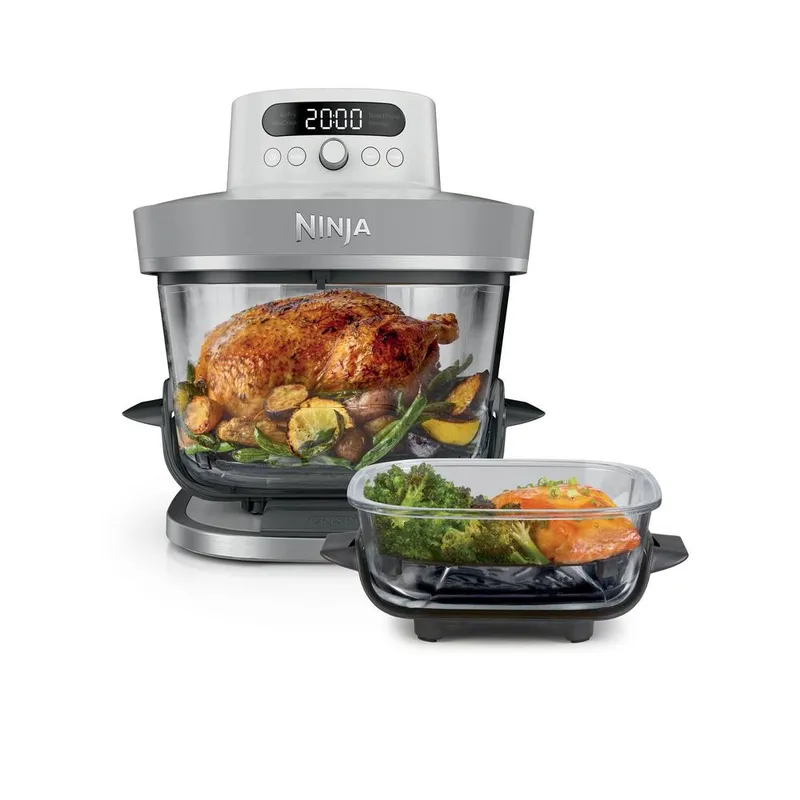 SharkNinja Crispi Pro 5-in-1 Glass Air Fryer AS090UKWH in White Size: 1 Pack White 1 Pack