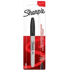 Sharpie Black Permanent Marker Fine (12 Pack)