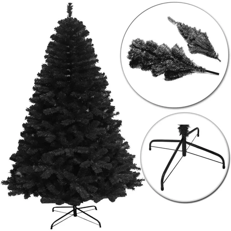 Shatchi 12FT Black Alaskan Pine Christmas Tree Black
