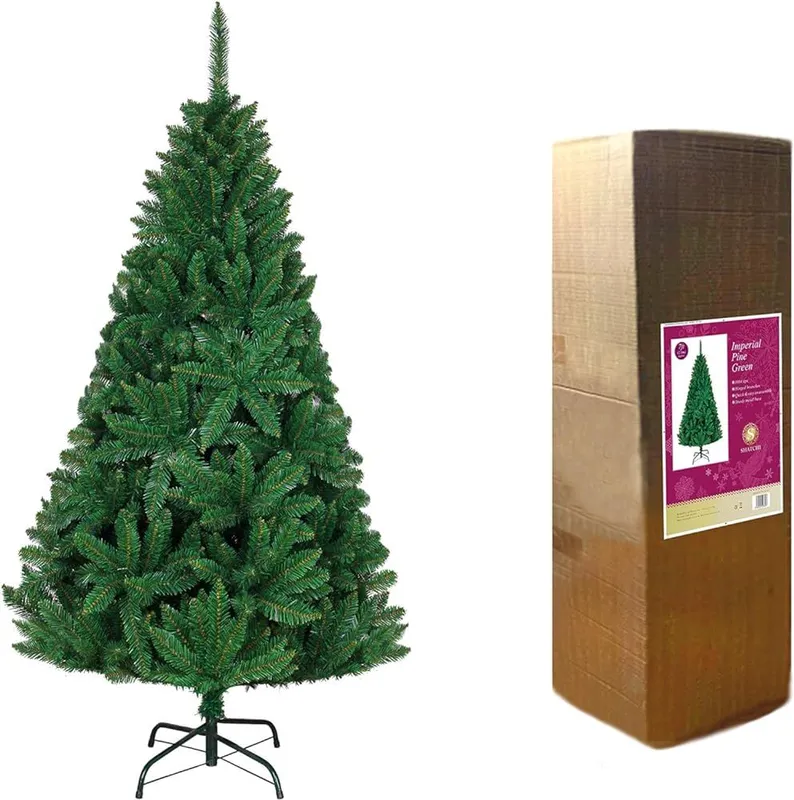 Shatchi 6FT Green Imperial Pine Christmas Tree Green 6ft