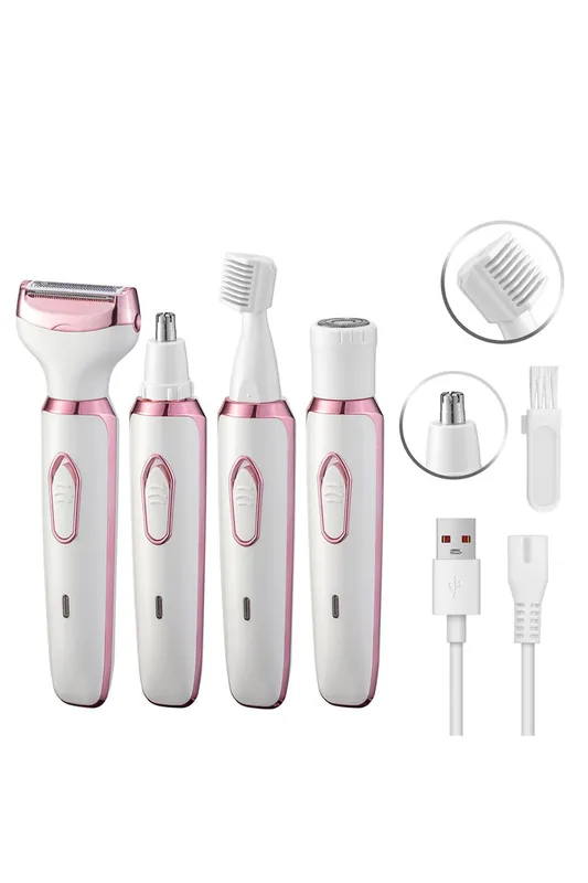 Sheonly Unisex Rechargeable Wireless 4-in-1 Electric Trimmer Multicolor female