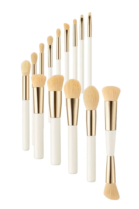 Sheonly 13 Pcs Makeup Brushes in White White