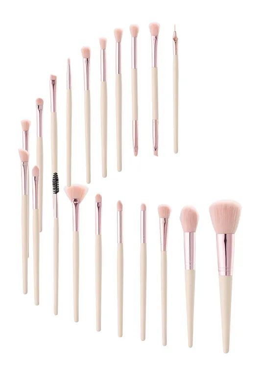 Sheonly Set of 20 Makeup Brushes Tool in Pink - Pink