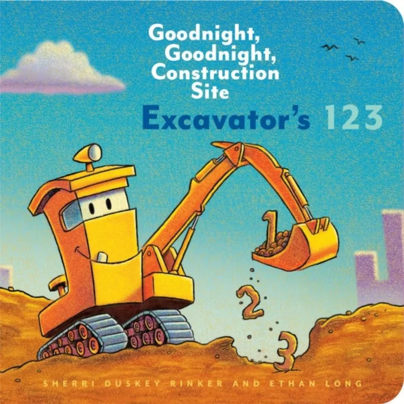 Sherri Duskey Rinker Excavator's 123: Goodnight, Goodnight, Construction Site Multicolor