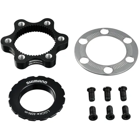 Shimano Disc (SM-RTAD05) Rotor Centre-lock hub to 6-Bolt Adaptor - Centerlock / 6 Bolt Adaptor