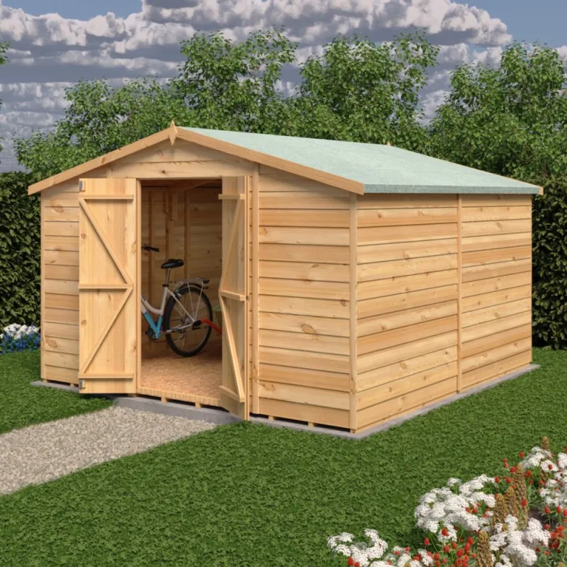 Shire Value Overlap Garden Shed 10x10 No Windows