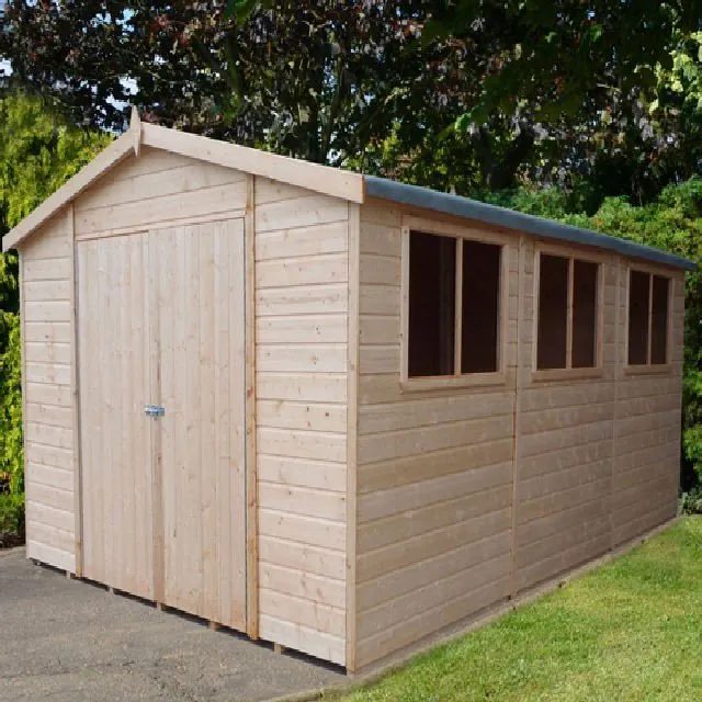 15x10 Shire Atlas Premium Apex Garden Shed - Shiplap