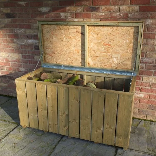 Shires Planed 4' 2" x 1' 10" Timbers Pressure Treated Log Box in Light Brown Light Brown