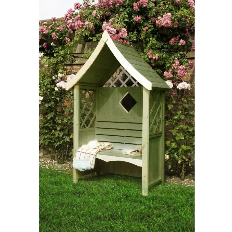 Shires Stork + Platform Playhouse Kid's Wendy House in Brown Brown