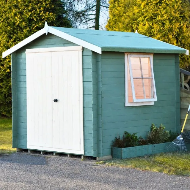 7 x 7 Shire Bradley 19mm Log Cabin