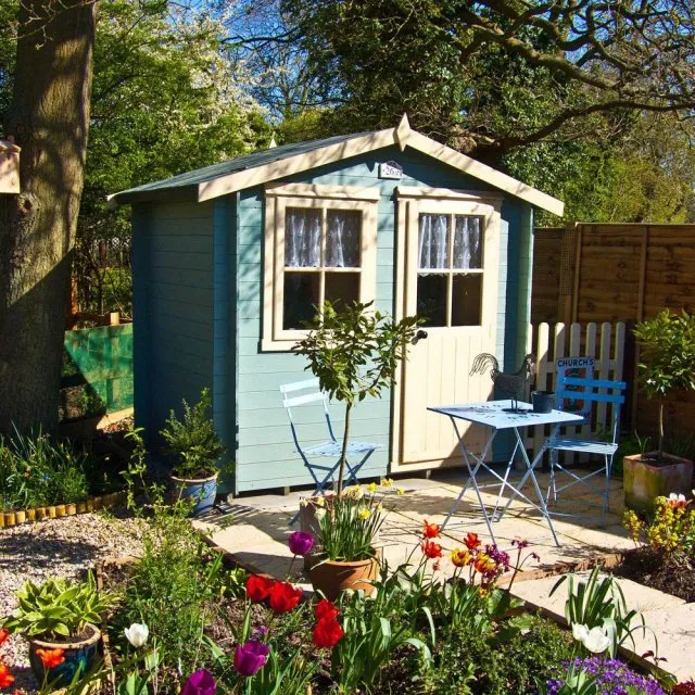 Shire Avesbury 2.8m x 2.7m Log Cabin Summerhouse (19mm)