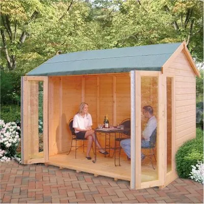 10x6 Shire Gold Blenheim Summerhouse - Shiplap