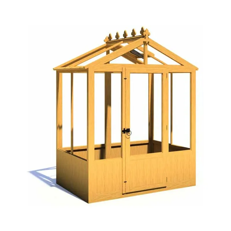 Shire GB 6 Ft W x 4 Ft D Holkham Greenhouse 237.3cm H X 190.3cm W X 119cm D