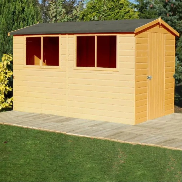 12 x 8 Shire Lewis Premium Apex Shed in Shiplap