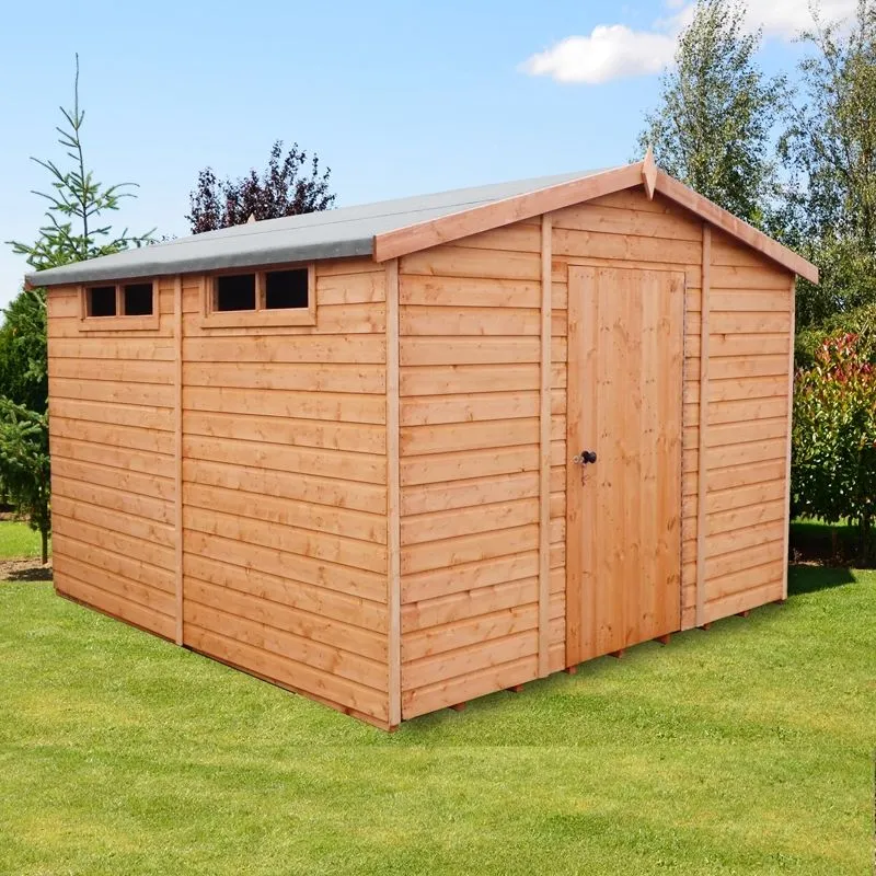 Shire Security Apex Handmade Garden Shed Approx 10 x 10 Feet