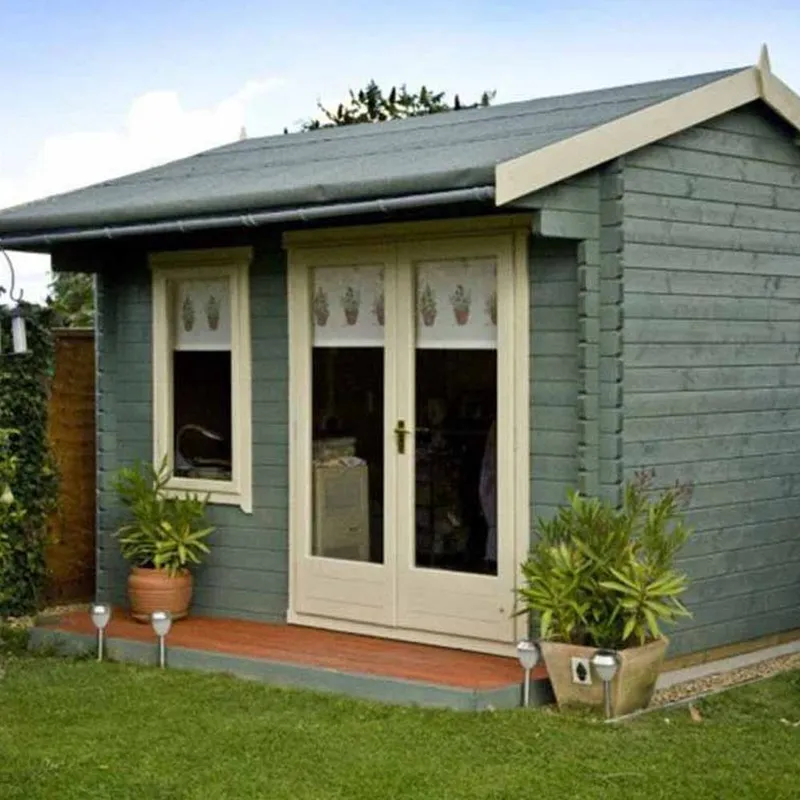 Shires Marlborough 28 mm Log Cabin 12 x 12 Feet in Tan Tan