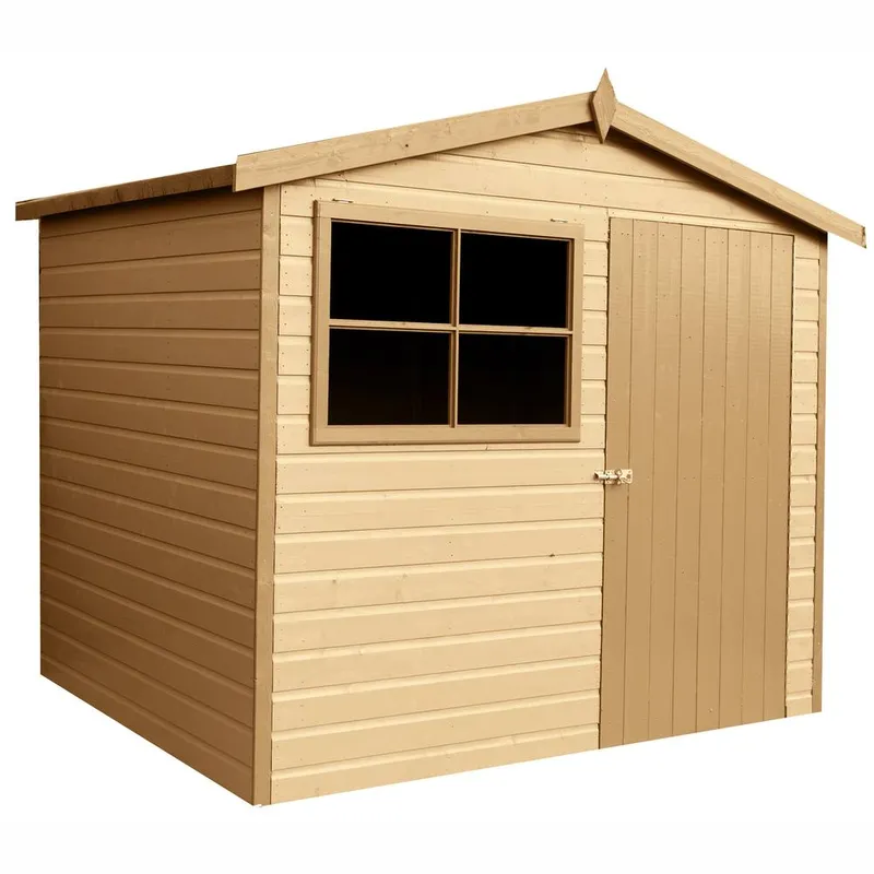 Shires Wroxham Handmade Garden Shed Approx 10 x 6 Feet Style C in Brown Brown
