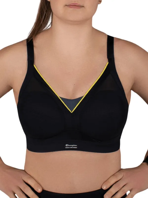 Shock Absorber Women's Shaped Support Sports Bra in Black Size: 34C Black 34C