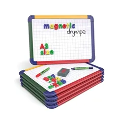 Show-me Magnetic Whiteboard A3 Gridded (5 Pack)