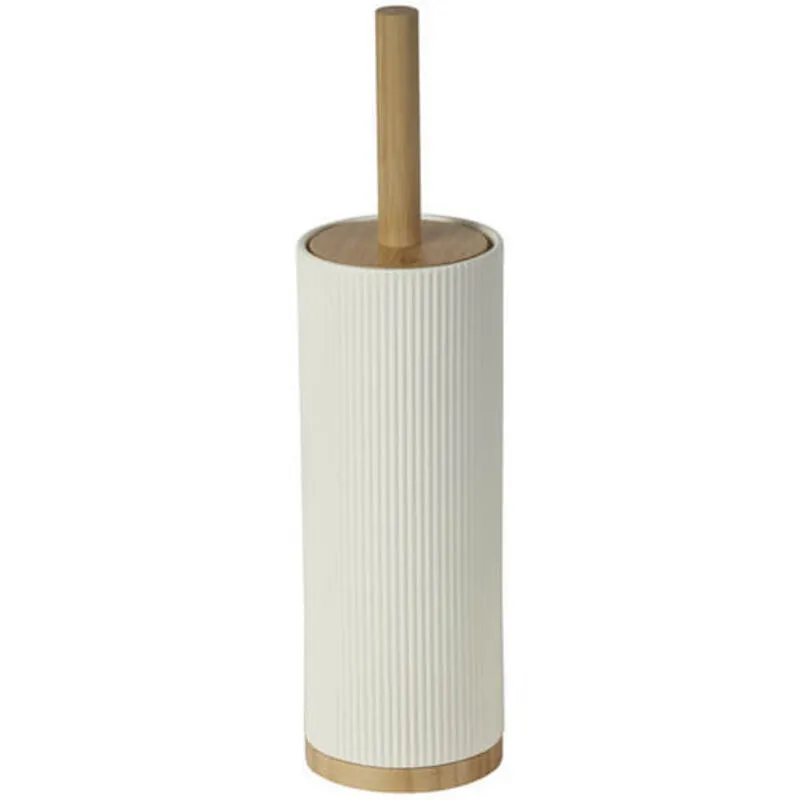 Showerdrape Bondi Cream Ceramic Toilet Brush & Holder Cream