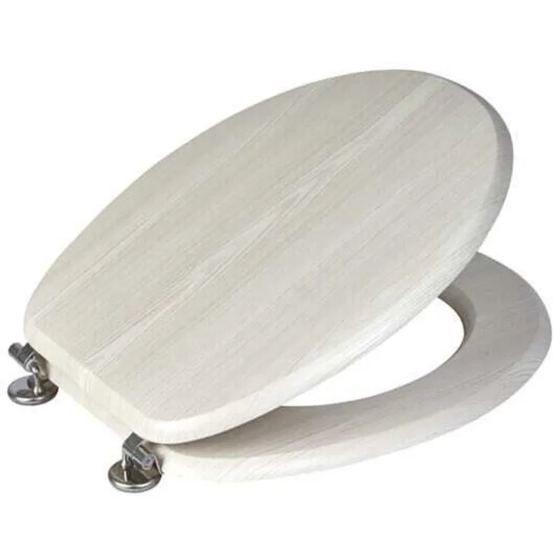 Oxford White Oak Toilet Seat - Showerdrape