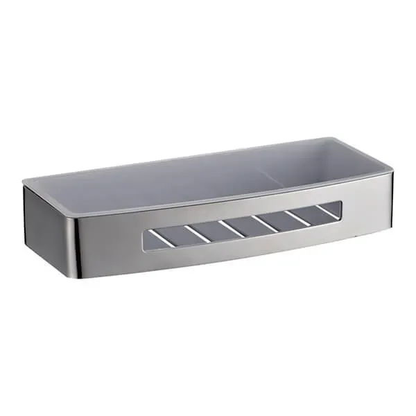 Showerdrape Bagno Chrome Wall Mounted Rectangular Basket