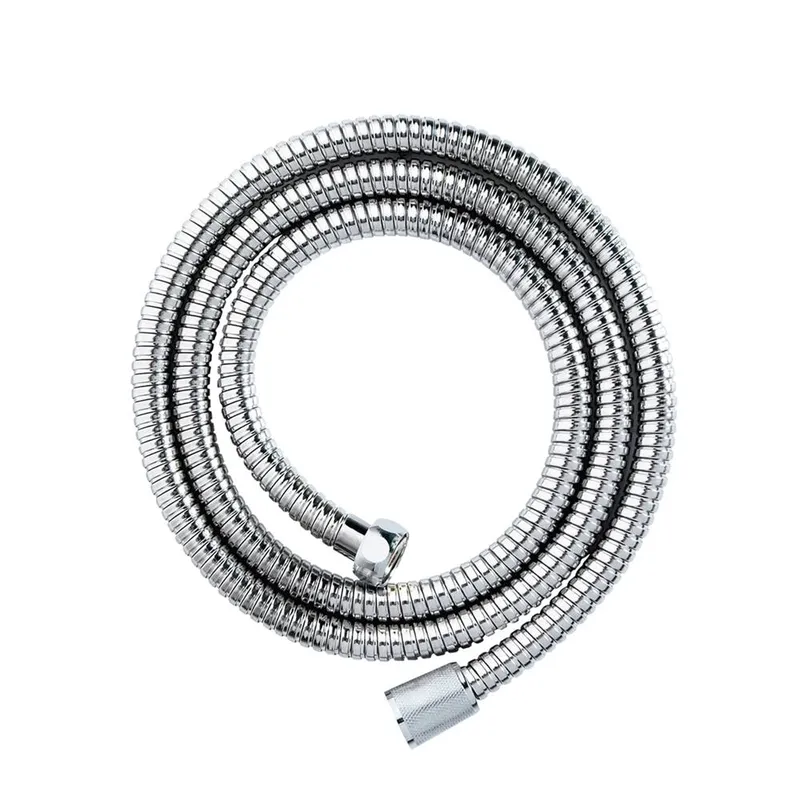 Chrome 2m x 11mm Double Spiral Hose - Showerdrape