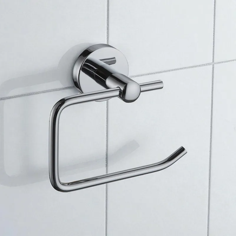 Showerdrape - Modernity Chrome Stainless Steel Wall Mounted Toilet Roll Holder