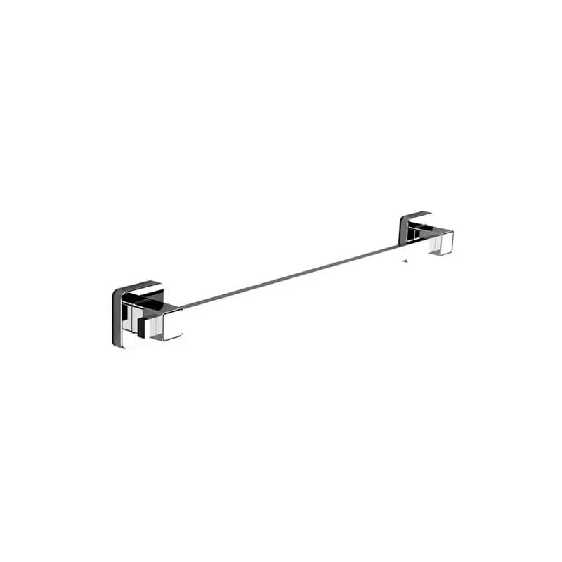 Showerdrape Pushloc Chrome Steel Suction Wall Mounted 540mm Towel Rail in Silver Silver