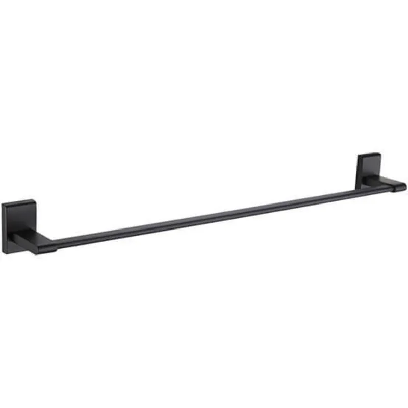 Showerdrape Unity Black Stainless Steel Wall Mounted 50cm Towel Rail
