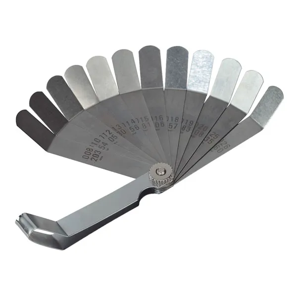 Siegen 12 Blade Feeler Gauge Offset Dual Marked